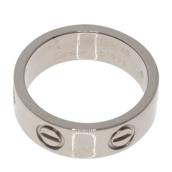 CARTIER Authentic 18k Silver Love Ring #48 - Picture 4 of 6